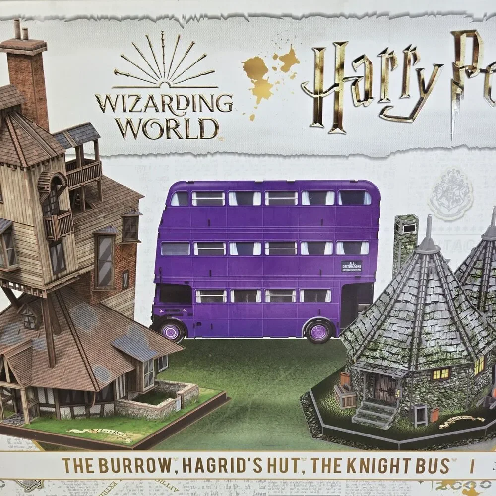 Harry Potter 3D Wizarding World The Burrow Hagrid’s Hut The Knight’s Bus New